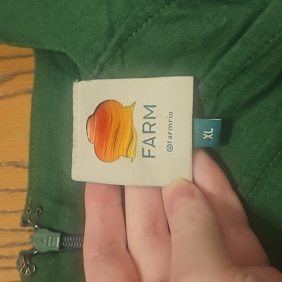 Farm Rio Green Leaf Lea Mini Dress - Picture 9 of 10